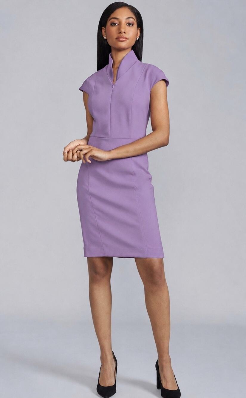 Nora Gardner Evelyn Sheath Dress Thistle Purple Size 10 NWT Career Workwear